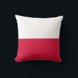 Polen Flagga Kudde<br><div class="desc">Polens patriotiska flagga.</div>