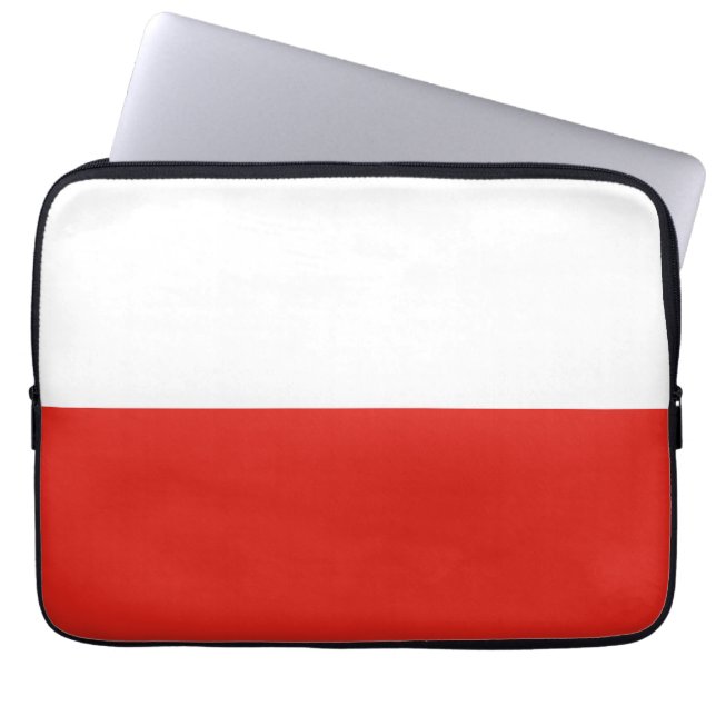 Polen flagga laptop fodral (Framsidan)