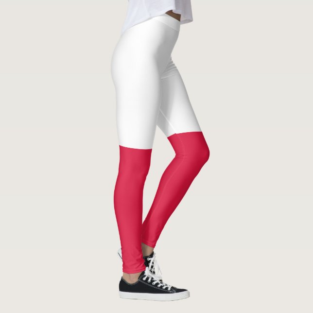 Polen Flagga Leggings (Höger)