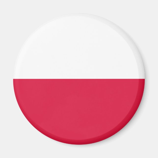 Polen Flagga Magnet (Framsidan)