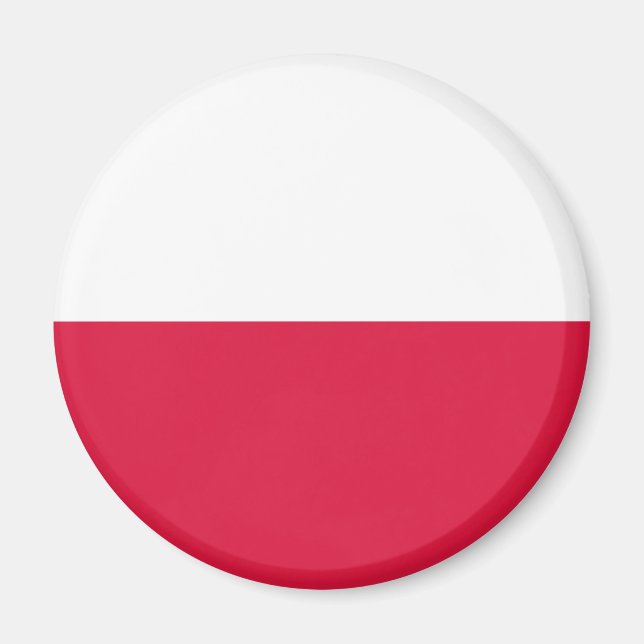 Polen flagga magnet (Framsidan)