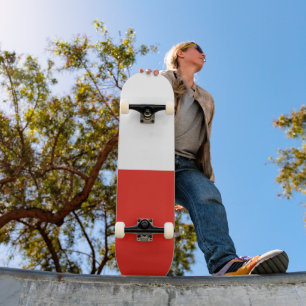 Polen flagga mini skateboard bräda 18,5 cm