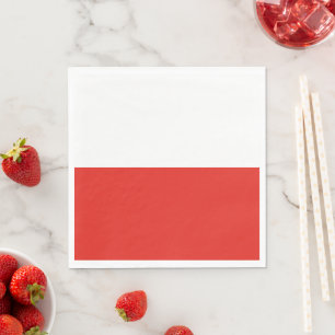 Polen flagga pappersservett