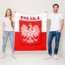 Polen Flagga Patriotic Football Soccer Polska Flee