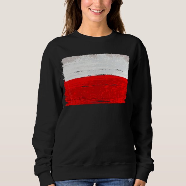 Polen Flagga Polen T Shirt (Framsida)