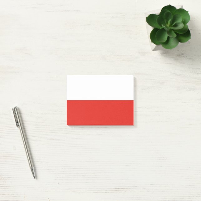 Polen flagga post-it block (Kontor)