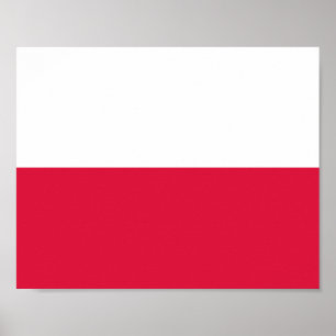 Polen Flagga Poster
