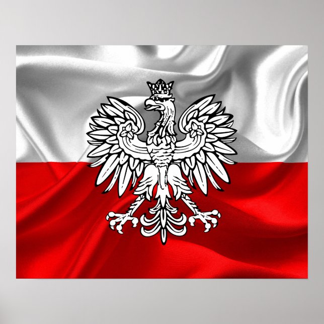 Polen flagga poster (Framsidan)