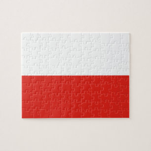 Polen flagga pussel