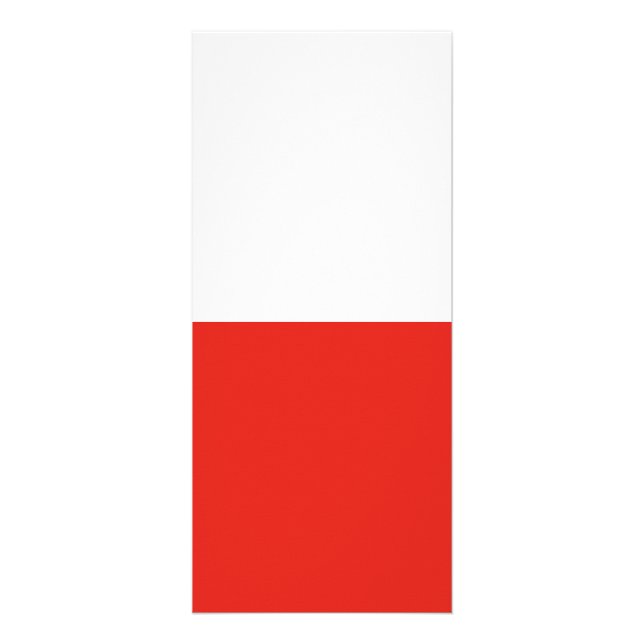 Polen flagga reklamkort (Framsidan)