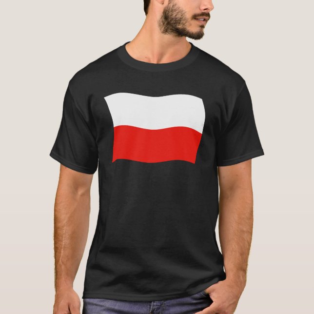 Polen Flagga Shirt Tee (Framsida)