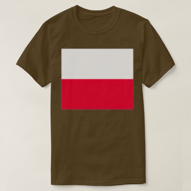 Polen flagga t shirt (Design framsida)