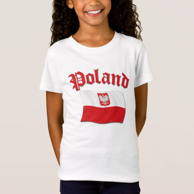 Polen flagga t-shirt (Framsida)