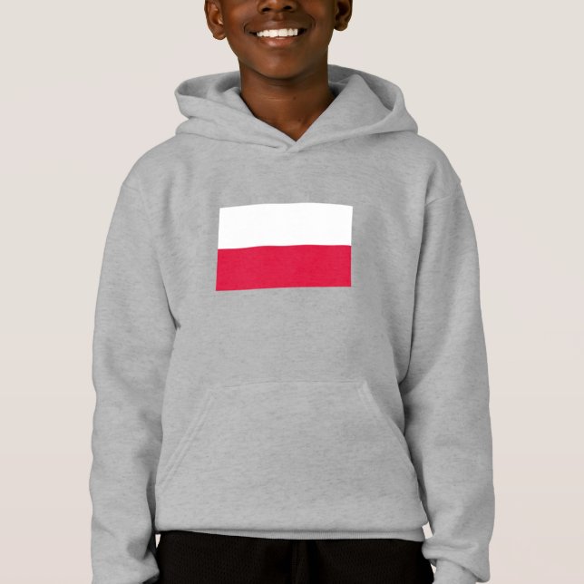 Polen Flagga T Shirt (Framsida)