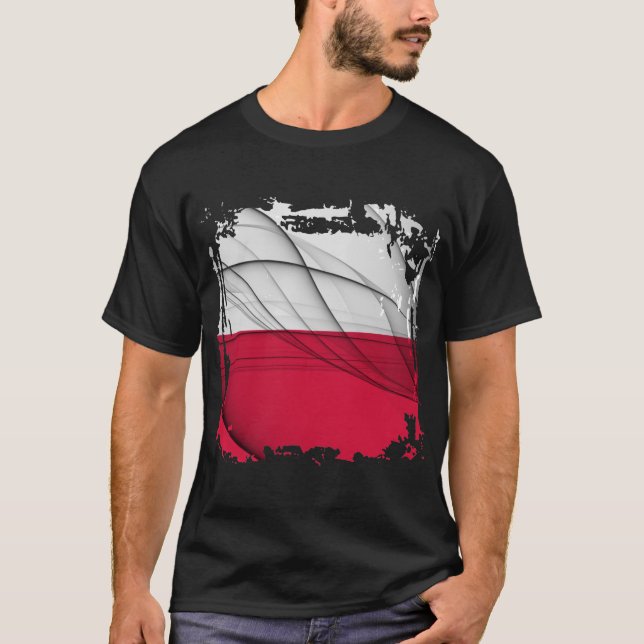 Polen Flagga T-shirt (Framsida)