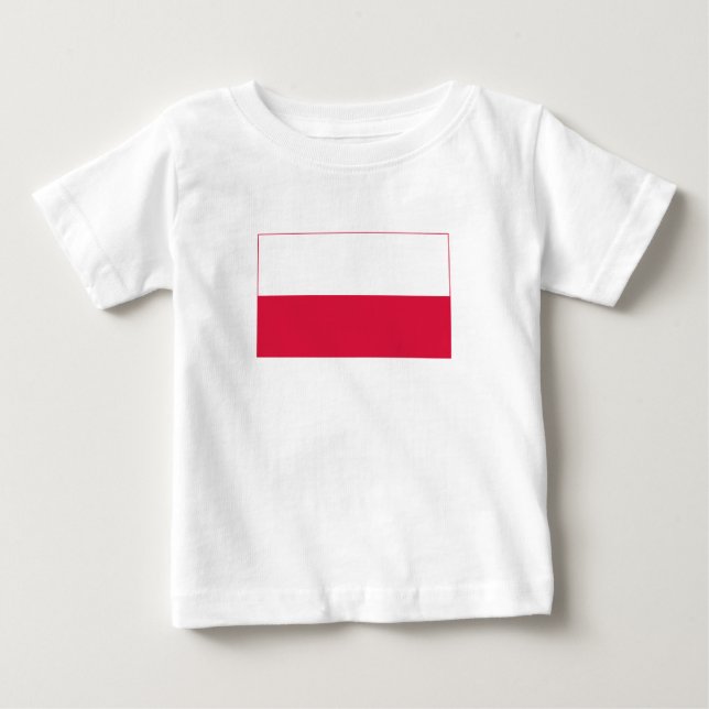 Polen Flagga T Shirt (Framsida)