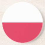 Polen Flagga Underlägg<br><div class="desc">Polens patriotiska flagga.</div>