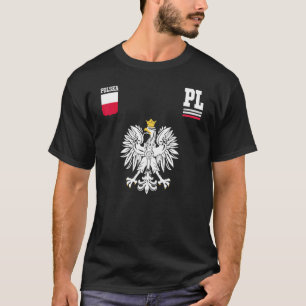 Polen Fläkt polska Eagle Polska Flagga T Shirt