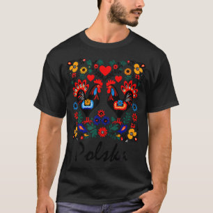 Polen Folk Flowers polska Wycinanki Polska D T Shirt