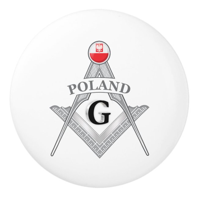 Polen frimureri tecken knopp (Framsidan)
