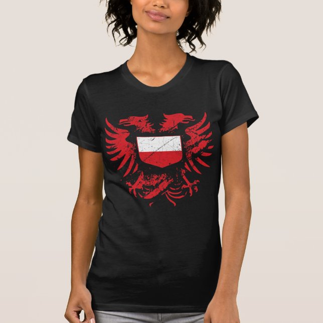 Polen Grunged Tee Shirt (Framsida)