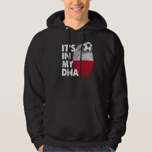 Polen i mitt danska polska Flagga Polen Hoodie