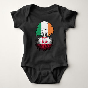 Polen, Irland, Träd, Flagga T Shirt