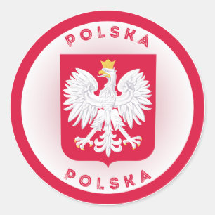 Polen Jackar Arm Circle Shape Runt Klistermärke