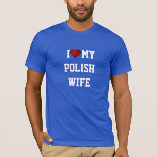 POLEN: JAG KÄRLEK MIN POSH WIFE T SHIRT