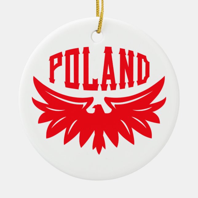Polen Julgransprydnad Keramik (Framsidan)