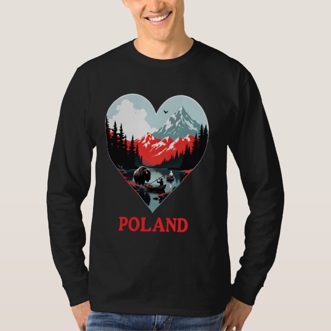 Polen Kärlek T Shirt (Framsida)