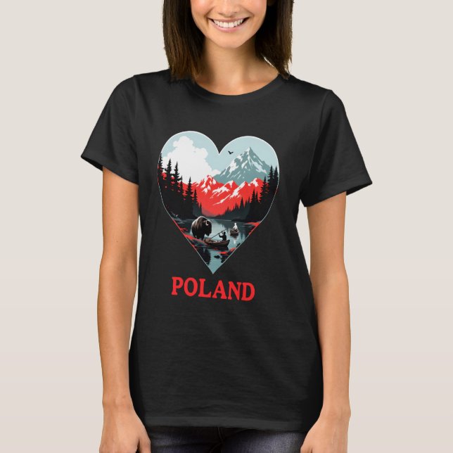 Polen Kärlek T Shirt (Framsida)