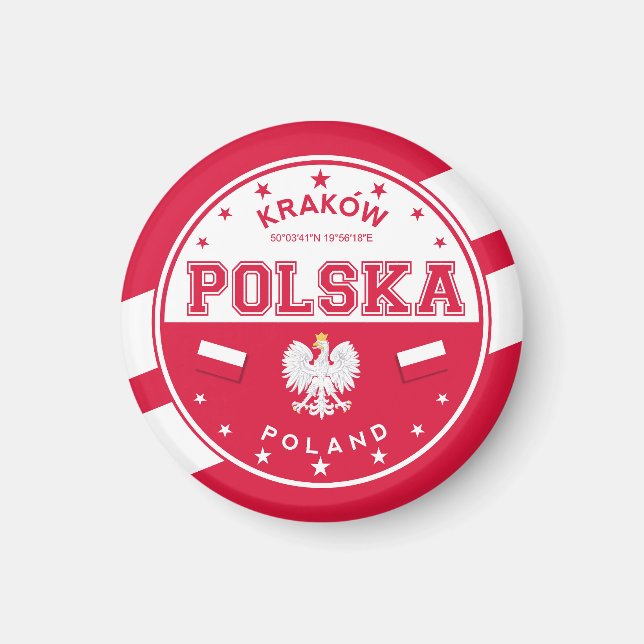 Polen Krakow Magnet (Framsidan)