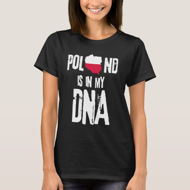 Polen ligger i min dna 3 t shirt (Framsida)