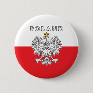 Polen med den polska örnen knapp