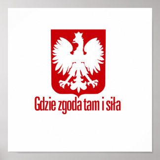 Polen - Med enad styrka Poster