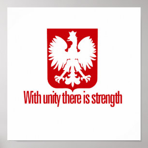 Polen - Med enad styrka Poster