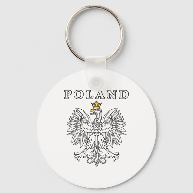 Polen med polsk öre nyckelring (Framsida)