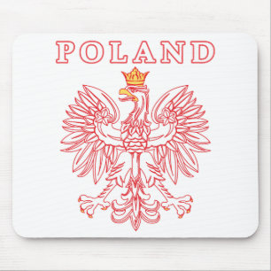 Polen med rött polskt öre musmatta