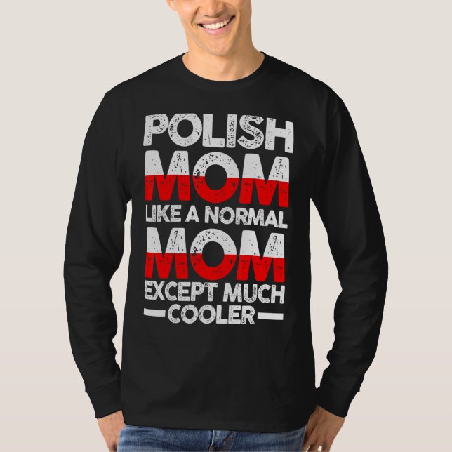Polen Mor Mamma Polen T Shirt (Framsida)