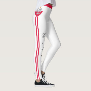 Polen och Flagga mode, resa/idrott fläkt Leggings
