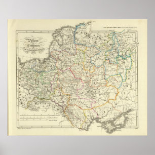 Polen och Litauen 1125-1386 Poster