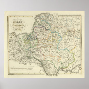 Polen och Litauen 1386-1572 Poster