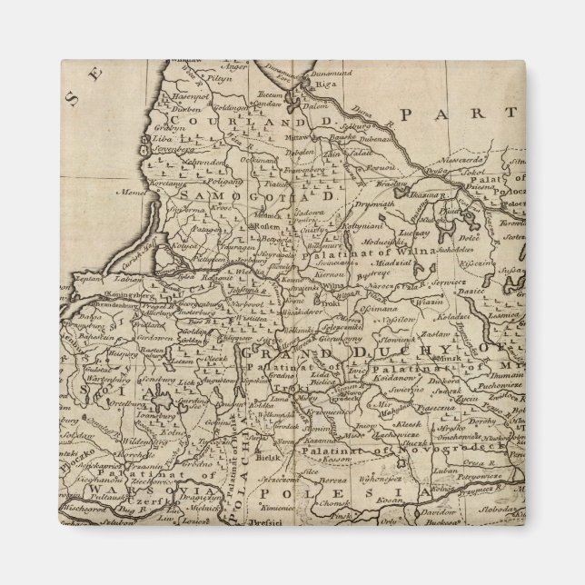 Polen och Litauen Magnet (Framsidan)