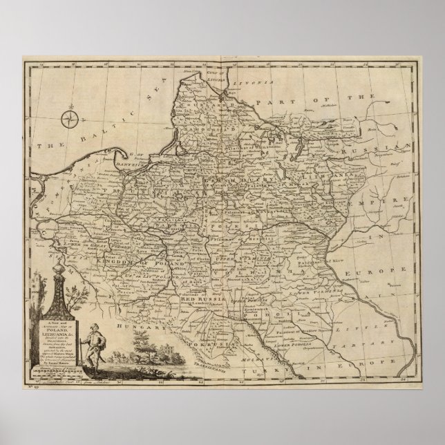 Polen och Litauen Poster (Framsidan)