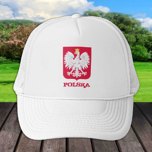 Polen och polska Flagga Hat, Eagle Herb Polski Keps
