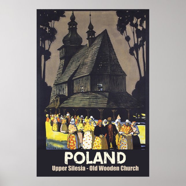 Polen, Övre Schlesien, träkyrkan Poster (Framsidan)