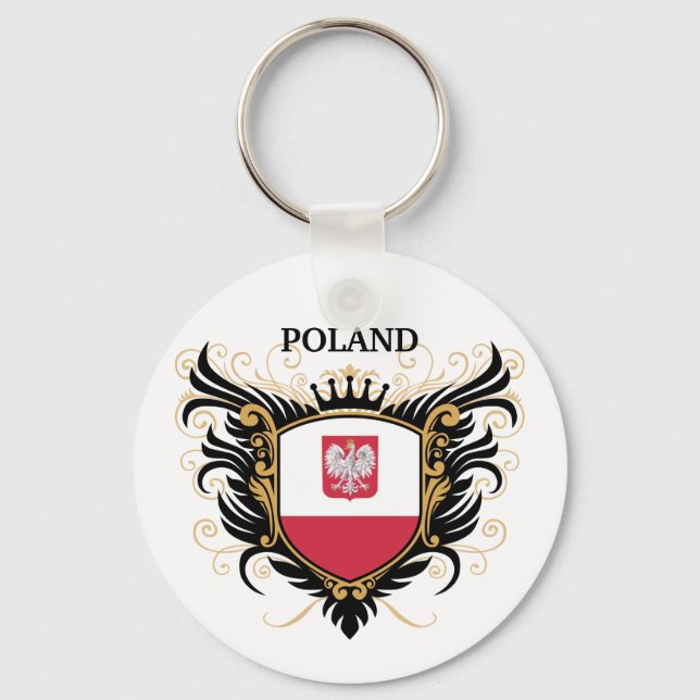 Polen [personalisera] nyckelring (Framsida)