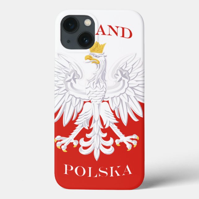 Polen polsk flagga (Baksida)