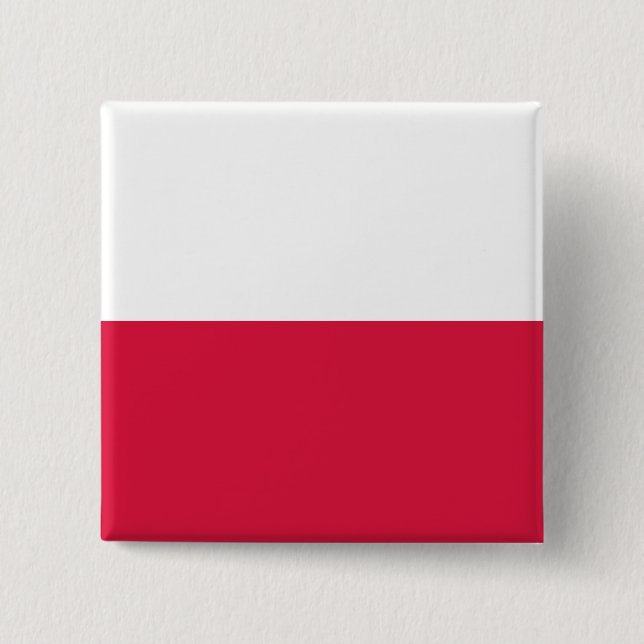 Polen (polsk) Flagga Knapp (Framsida)